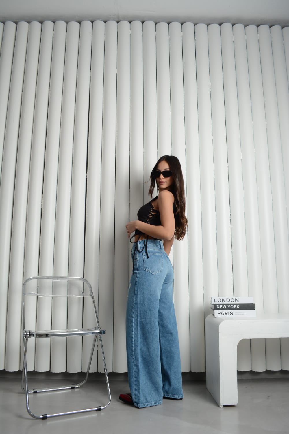 WIDE LEG DAILY C ROTURAS RIGIDO