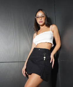 POLLERA MINI CARGO RIGIDO