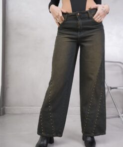 Alternative view of Wide Leg Denisse Ctach Y Recortes Rígido